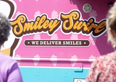 Smiley Swirl Ice Cream Food Truck