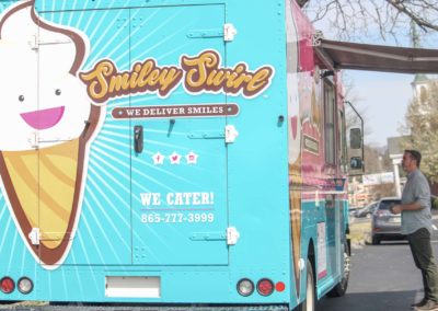 Smiley Swirl Ice Cream Food Truck